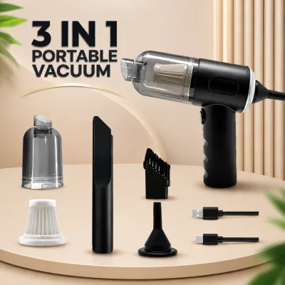 3 IN 1 Rechargeable Portable Mini Vacuum Cleaner